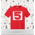 thumbnail image 2 of Shop4Ever 5th Birthday Race Car Number Toddler's Cotton T-Shirt 5T/6T Red, 2 of 6