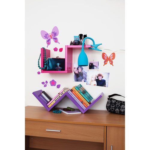 Your Zone Zig Zag Shelf, Racy Pink