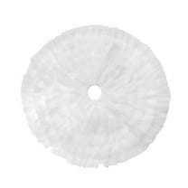 Zmeidao Fluffy Tulle Christmas Tree Skirt, Ruffled Xmas Tree Tulle Skirt for Home Xmas Holiday Party Decorations 30.7in