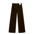 thumbnail image 4 of Women's Low Rise Flare Jeans, Baggy Wide Leg Stretch Denim Pants, Relaxed Bootcut Casual Jeans for Everyday Wear, Retro Style and Comfortable Outfits Coffee XXL, 4 of 6