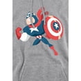 thumbnail image 3 of Captain America Mens Holiday Outfit Hoodie, 3 of 4