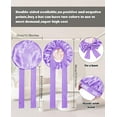 thumbnail image 3 of Satin Bonnet Silk Bonnet for Sleeping Silk Sleep Cap Double Layer Hair Bonnet with Elastic Tie Band for Curly Hair Night Cap, 3 of 14