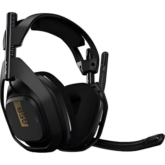 Restored ASTRO Gaming A50 Wireless + Base Station for Xbox One & PC - Black/Gold