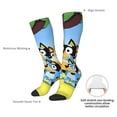 thumbnail image 5 of Saiise Bluey Funny Socks Men Women Boys Kids Adults Novelty Graphic Crew Tube Socks Crazy Design Casual Dress Socks for Sports,Running,Travel, 5 of 7