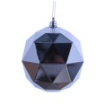 thumbnail image 1 of 8 in. Silver Shiny Geometric Christmas Ornament Ball, 1 of 1