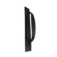 thumbnail image 3 of 2 - 6.5" Flat Iron Handle - DS-03 - for Gate, Garage, Closet, Cabinet, Sliding Barn & Shed Doors - in Vintage Black Wrought Iron Finish 2 Handles, 3 of 6