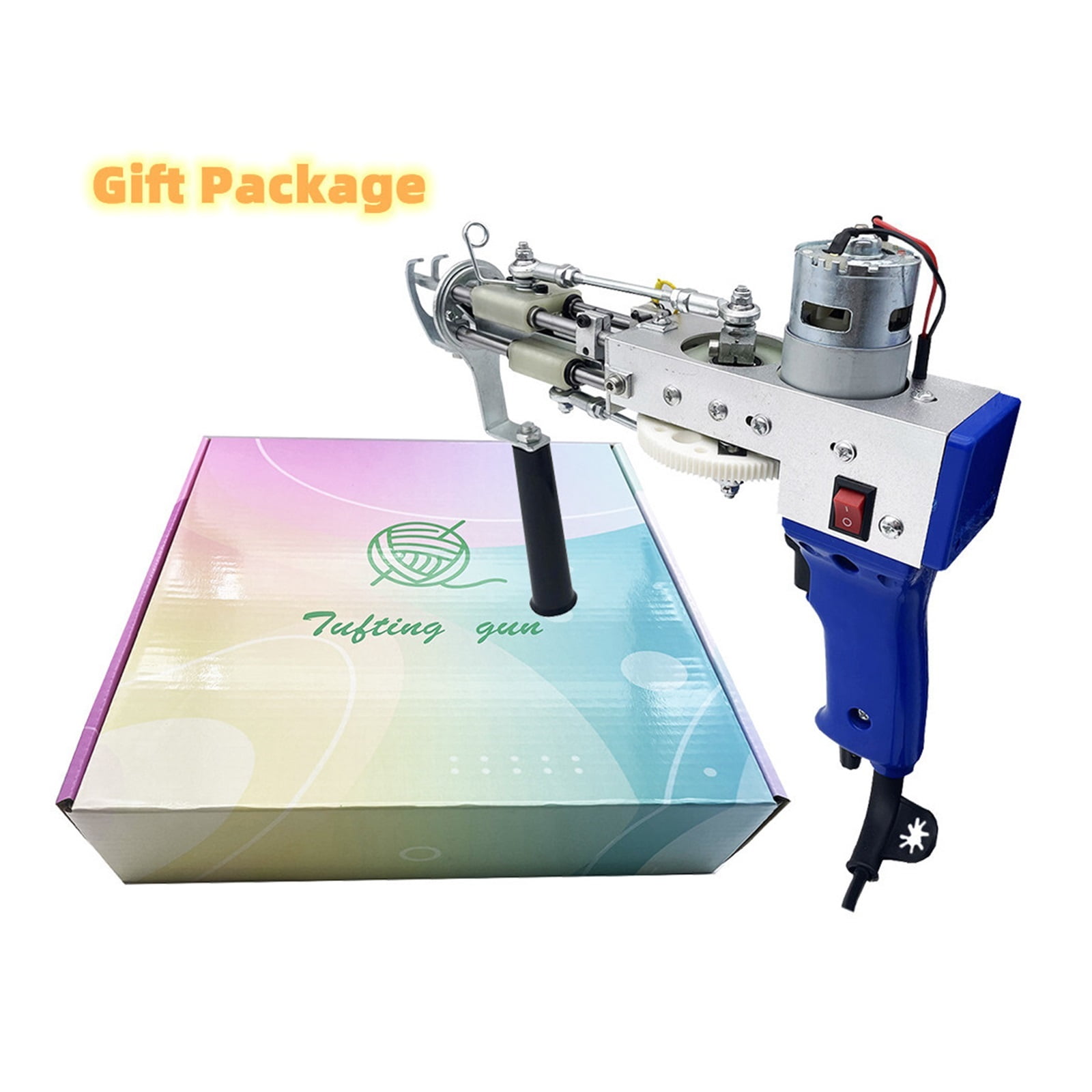 2 In 1 Tufting Gun Electric Carpet Hand-held Adjustable Weaving Flocking Machines Carpet Weaving Machine Carpet Loom Tools