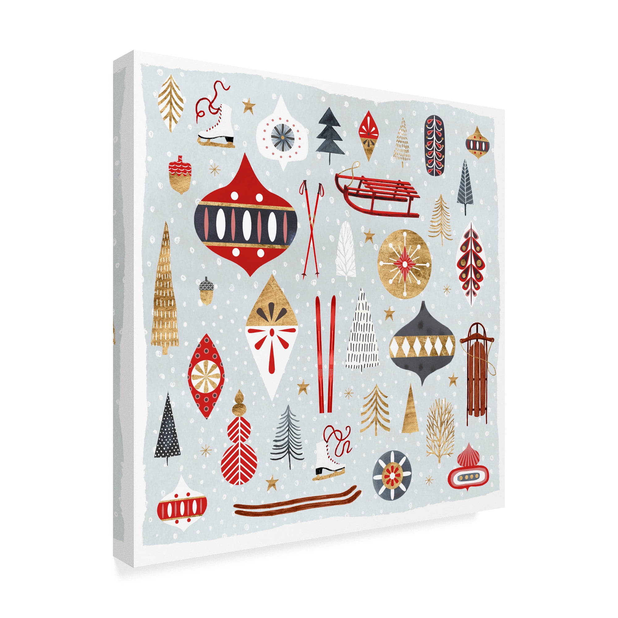 Trademark Fine Art 'Christmas Chalet IV' Canvas Art by Victoria Borges