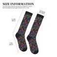 thumbnail image 4 of Sikiie Colorful Excavator 1 Pairs Compression Socks for Men and Women 15-20 mmHg Running Support Socks, 4 of 7