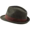 thumbnail image 3 of NANAHuang Men's Wool Felt Winter Hat Short Brim Fedora Hat, 3 of 7