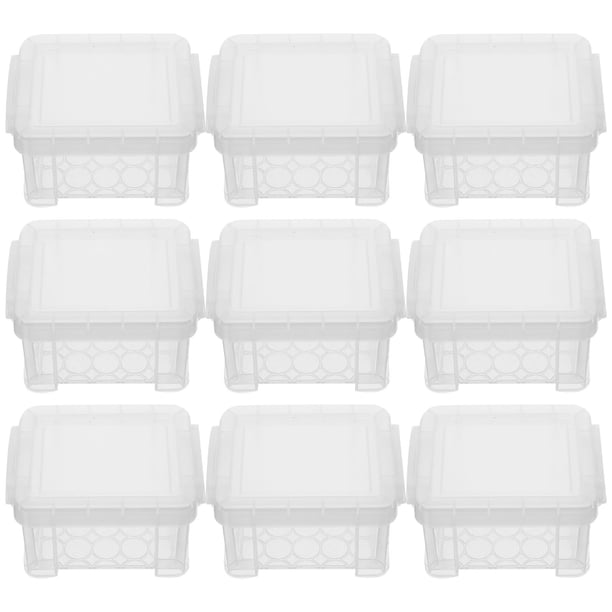 BESTYASH 10Ud Botes De Almacenamiento Transparentes Con Tapa Apilables Para Uso Doméstico