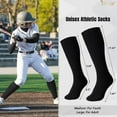 thumbnail image 5 of JASGOOD Baseball Belt and Socks Combo Set 3 Pairs of Softball Socks and 1 Pack Elastic Belt for Youth and Adult, 5 of 10