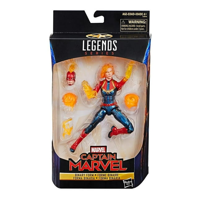 Figura Capitana Marvel Forma Binaria Hasbro Marvel Legends Series 6 Pulgadas