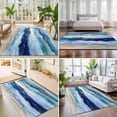 thumbnail image 4 of Large Area Rugs 5'x8', Navy Blue Coastal Beach Carpet Runner Indoor Outdoor Rugs Home Decor Aesthetic, Summer Nautical Abstract Ombre Art Non Slip Mats Washable Accent Rug for Living Room Bedroom, 4 of 8