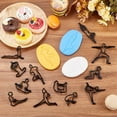 thumbnail image 4 of 1Set Plastic Cookie Cutters Cookies Moulds DIY Biscuit Baking Tool Black 95~100x40~70x11mm 12pcs/set, 4 of 9