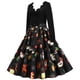 thumbnail image 5 of Vestido de fiesta de Navidad de manga larga con cuello en V para mujer Vestido vintage para mujer Fridja yut4912, 5 of 8