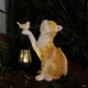 thumbnail image 5 of Estatua de jardín de gato IP65, lámpara Solar impermeable para gato, para patio, balcón, camino, 5 of 7