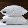 thumbnail image 2 of basic home 22x22 Decorative Throw Pillow Inserts-Down Feather Pillow Inserts-Square-Cotton Fabric-Set of 2-White., 2 of 2