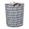 thumbnail image 3 of Howarmer Large Canvas Laundry Hamper, Laundry Basket for and , s Clothes Hamper with Lid, Cute s s Storage Bin Organizer Animal Room Decor, Irregular Stripe, 3 of 8