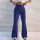 thumbnail image 2 of Pantalones de yoga de cintura alta y talle alto para mujer - Pierna ancha, poliéster/spandex, tallas S-XXL, aptos para fitness/casual, secado rápido, alta elasticidad, 2 of 5
