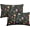Black Pink Blue Sage Green, variant on Blue Pillow Covers 20x20 Set of 2 Vintage Floral Botanical Print Spring Flower Plant Pattern Decorative Throw Pillow Cases Outdoor Farmhouse Decor for Home Sofa Couch Bed