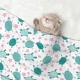 thumbnail image 2 of Pofeuu Sea Turtle Print Puppy Blanket,Dog Blankets,Pet Blanket Cozy Cat Blankets for Indoor Cats, Fuzzy Pet Blanket for Kitten Doggy Dog Blankets-Small, 2 of 8