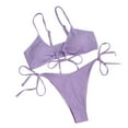 thumbnail image 4 of Lopeceal Women's String Bikini Set Tie Front Two Piece Swimsuit Cheeky Side Tie Bathing Suits, 4 of 6