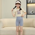 thumbnail image 2 of Vividxx Girls Casual Sportswear Shorts For Daily Wear Shorts. Comfortable And Elastic Children Shorts For Young Children. Sets For Summer Seasons. Solid Color Toddler Relaxed Fit Bottoms, 2 of 3