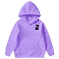 thumbnail image 3 of WhouRiu Big Girl's Hoodies Cat Prints Oversized Hooded Sweatshirt Children Cozy Soft Autumn Winter Hoodies Purple,Sized 11-12, 3 of 6