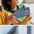 thumbnail image 7 of for Samsung Galaxy S24 Ultra Case with Glass Screen Protector, Camara Lens Protector, Compatible with Magsafe, Militaty Grade Hard Protective Cover for Galaxy S24 Ultra, 6.8 inch, Blue, 7 of 7