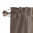 thumbnail image 5 of Bedroom Curtains 63 Inches length, Brown Ombre Window Treatment Curtain Drapes, Modern Gradient Abstract Art Rod Pocket Curtain Panels for Living Room Kitchen, 42"x63", 2 Panels, 5 of 7