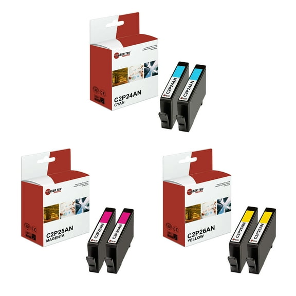 6Pk LTS 934XL 935XL CMY HY Compatible for HP OfficeJet 6812 6815 Ink Cartridge