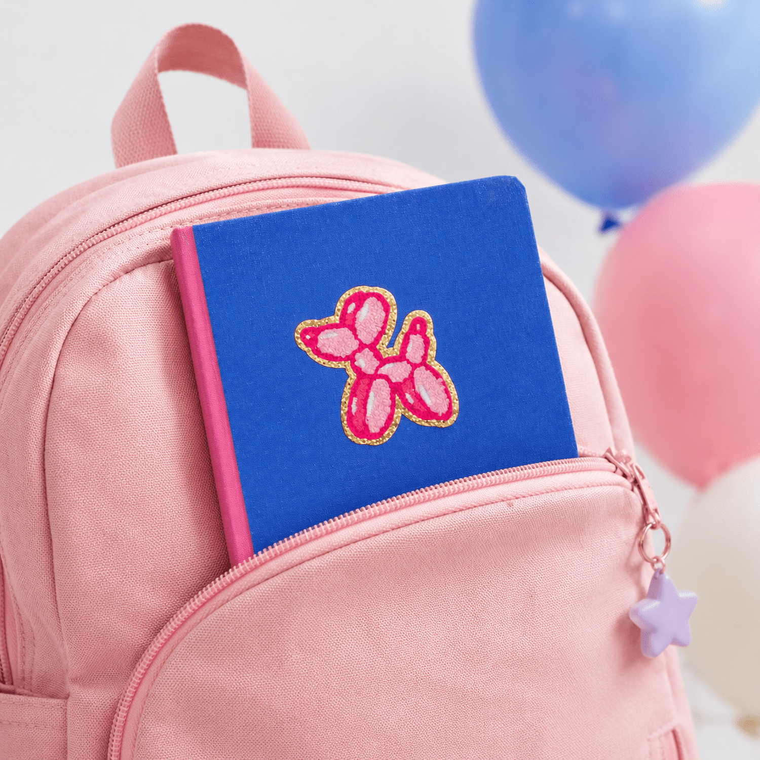 Ecokind by U Style Balloon Dog Patch Casebound Journal, 6" x 8.25", 120 Sheets