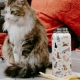 thumbnail image 5 of Insulated Water Bottle 32 oz, Cat Water Bottle with Straw and Lid, Reusable Leakproof Water Bottle Stainless Steel, Cat Lover Gifts for Women, 5 of 6