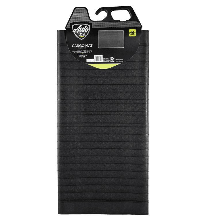 Auto Drive Cargo Mat, Universal Fit, Black, 2-Pack photo 4