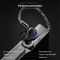thumbnail image 4 of Auriculares Intrauditivos con Micrófono, Auriculares de Música de Alta Fidelidad, Auriculares IEM con Cable para Juegos, Regalos para Audiófilos, Versión Pro, 4 of 5