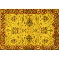 thumbnail image 1 of Ahgly Company Machine Washable Indoor Rectangle Oriental Yellow Traditional Area Rugs, 5' x 8', 1 of 4