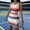 Watermelon Red, variant on QUNYINEY Summer Womens Dress Midi Sleeveless Ribbed Striped Bodycon Dresses Casual Slim Fit Casual Crew Neck Party Dresses