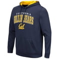 thumbnail image 2 of Men's Colosseum Navy Cal Bears Resistance-Pullover Hoodie, 2 of 3