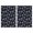 Mushroom and Eye, variant on 2 Pcs Mushroom and Fern Black Pattern Funny Kitchen Towels, Microfiber Dish Towels, Kitchen Tea Towels Set 18" X 26"