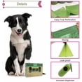 thumbnail image 3 of Sacs à Déchets Compostables pour Chiens / 100 % Sans Plastique, Non Parfumés, à Base de Légumes et Écologiques, Épaisseur Premium, Étanches, Faciles à Détacher et à Ouvrir / Taille Standard / Non Parfumés, Additif Épi, 240 Unités, 3 of 7
