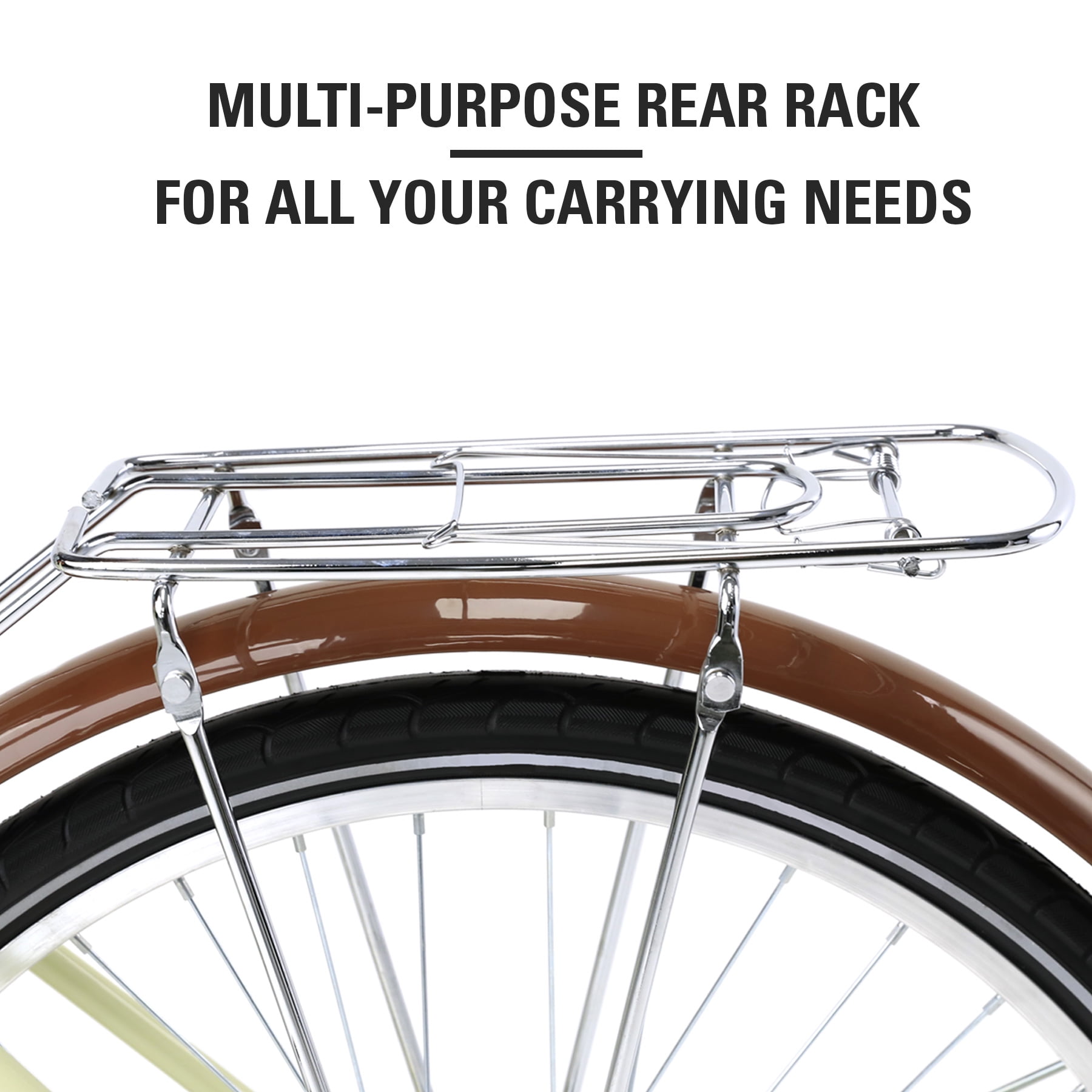 Viribus Extra Cushioned Spring Suspension seat 24'' Cruiser Bikes