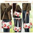 thumbnail image 4 of FORMRS Womens Shoulder Bag with Chain Strap Clutch Purse Cute Tote Handbag, White Apple Pattern, 4 of 7