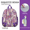 thumbnail image 5 of Goldendoodle Dog and Flower Floral Backpack Backpack for School,Cute School Bag,Schoolbag with Adjustable Shoulder Straps & Padded Back,13.8"x11.4"x6", 5 of 6