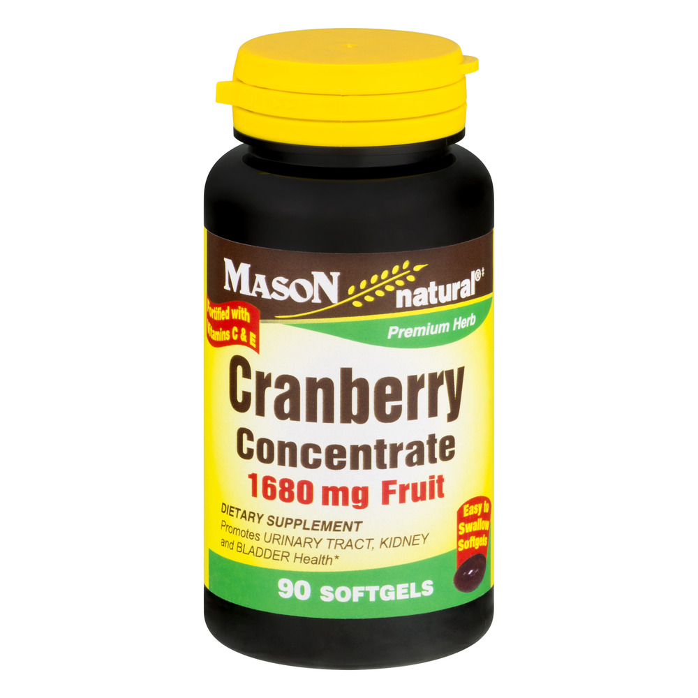 Mason Natural Cranberry Concentrate 1680mg Fruit 90 CT