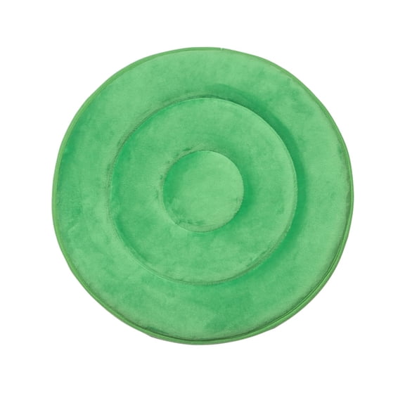 Ehucon 360-Degree Swivel Seat Cushion, Mobility Support Rotating Pad, Green Velour, 330 lb Capacity, 40cm