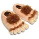 thumbnail image 1 of Pantuflas de aventura de monstruo peludo para mujer, pantuflas de pies de Hobbit de invierno cálidas y cómodas para adultos kaili Sencillez, 1 of 5