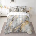 thumbnail image 2 of Grey Gold Marble Bed In A Bag With Sheets For Women Men,Abstract Marble Texture Bedding Set Bronzing Sequins Marbling Full Comforter Set 7 Piece,Gray Retro Marble Art Bed Set, 2 of 5