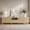 Oak, variant on 86.6" W Fluted TV Stand for 75/80/85 Inch TVs, Mid Century Modern Entertainment Center with Large Storage Space & Open Shelves, Walnut TV Console with Sliding Doors for Living Room, Bedroom