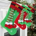 thumbnail image 3 of 2 Pcs Elf Leg 3D Christmas Stockings 12.2 Inch Personalized Stocking Funny Stockings for Xmas Tree Fireplace Hanging Family Holiday Party Seasonal Decoration Ornament Children Gift, 3 of 5